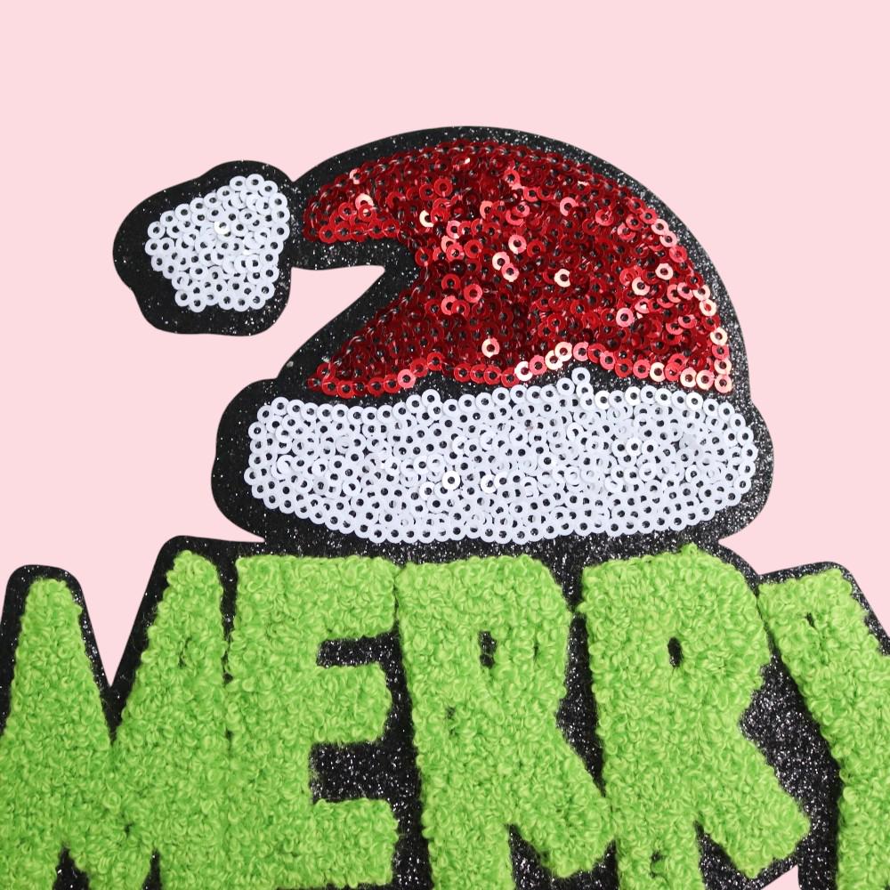 Merry Grinchmas Chenille Patch